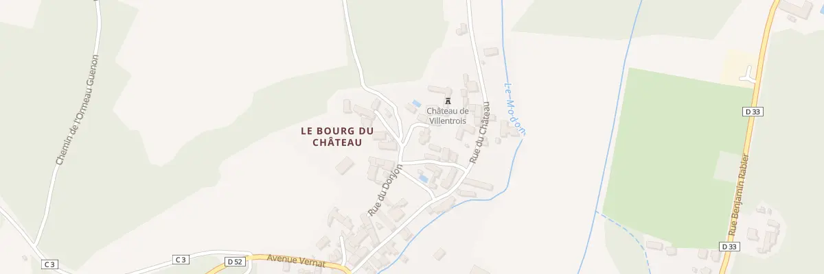 Plan du 5098 Le Bourg du Chateau à Villentrois-Faverolles-en-Berry