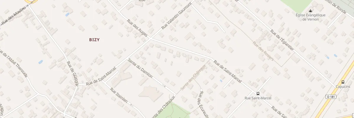 Plan du 43 Rue de Saint Marcel à Vernon