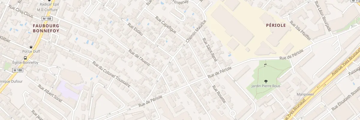 Plan du 8 Rue François Aubry à Toulouse