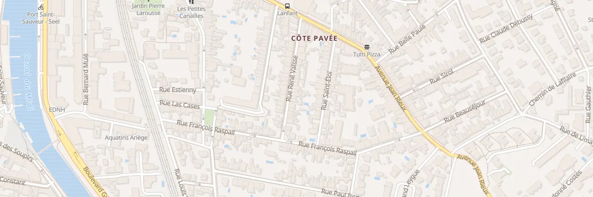 Plan du 34 Rue René Vaïsse à Toulouse
