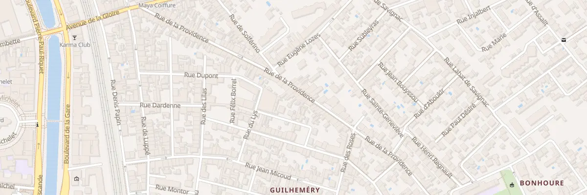 Plan du 68 Rue de la Providence à Toulouse