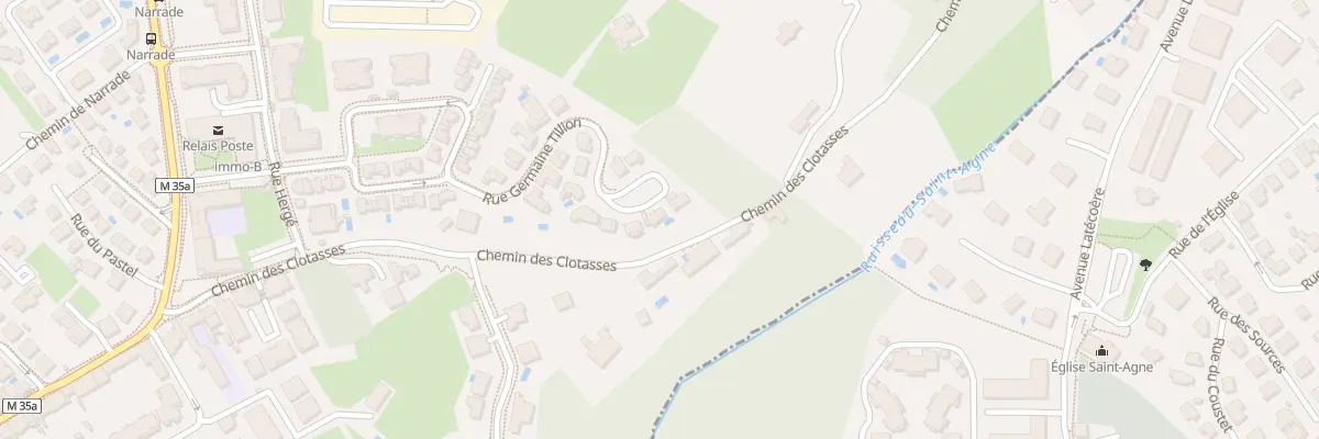 Plan du 22 Rue Germaine Tillion à Toulouse