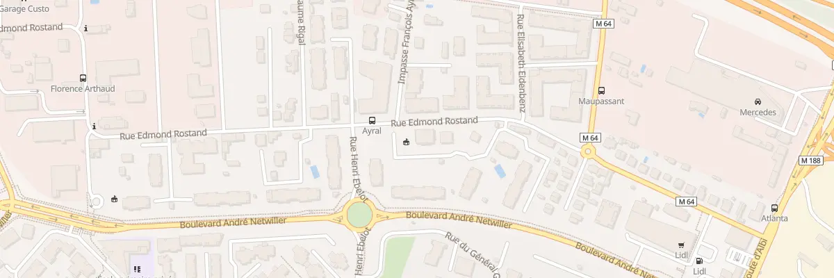 Plan du 43 Rue Edmond Rostand à Toulouse