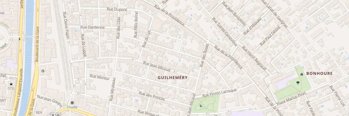 Plan du 30 Rue Jonquières à Toulouse