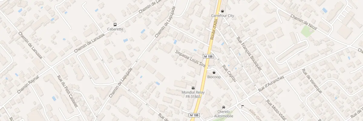 Plan du 7 Imp Louis Sire à Toulouse
