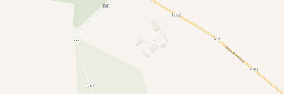 Plan du 3 Rte du Fresnay au Tronquay