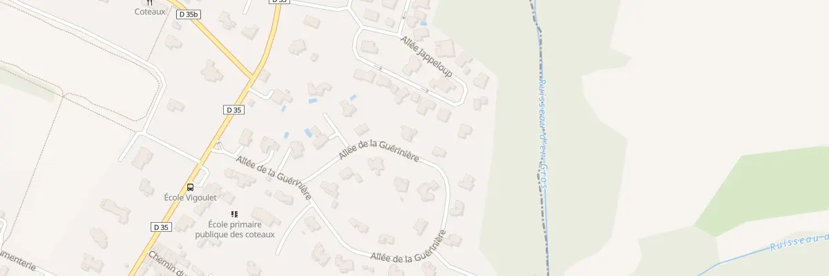 Plan du 29 All de la Guérinière à Vigoulet-Auzil