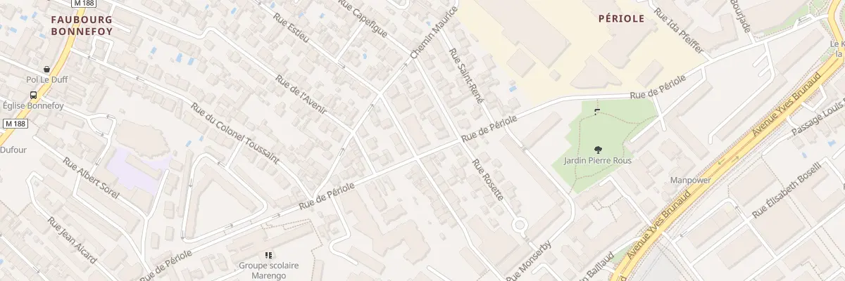 Plan du 2 Rue François Aubry à Toulouse