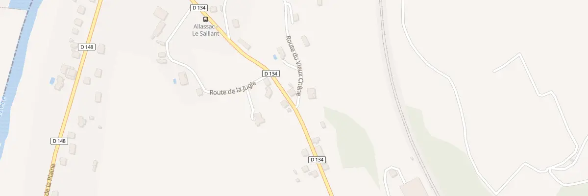 Plan du 1 Rte Du Vieux Chene à Allassac