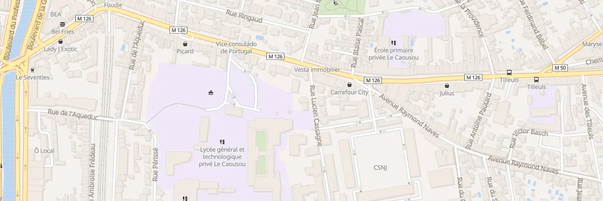 Plan du 103 Rue Lucien Cassagne à Toulouse