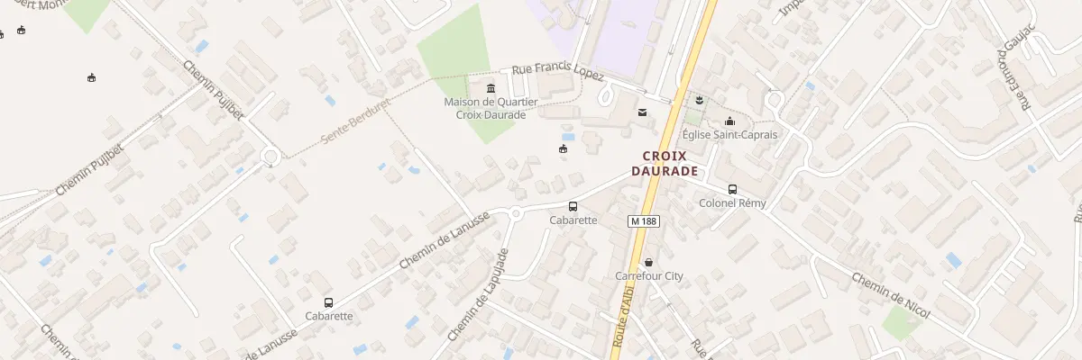 Plan du 12 Che de Lanusse à Toulouse