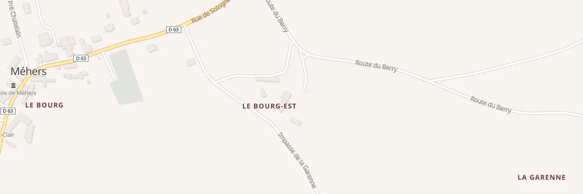 Plan du 1 Rte du Berry à Méhers