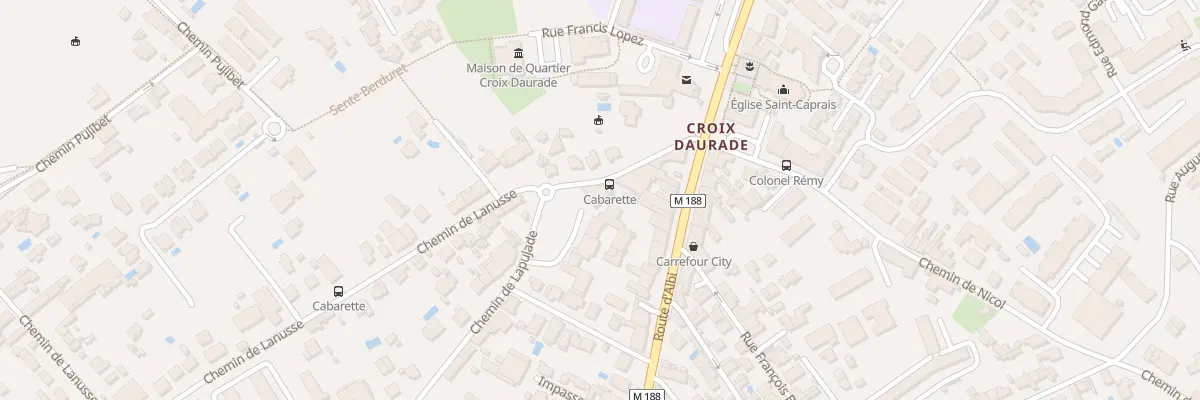 Plan du 11 Che de Lanusse à Toulouse