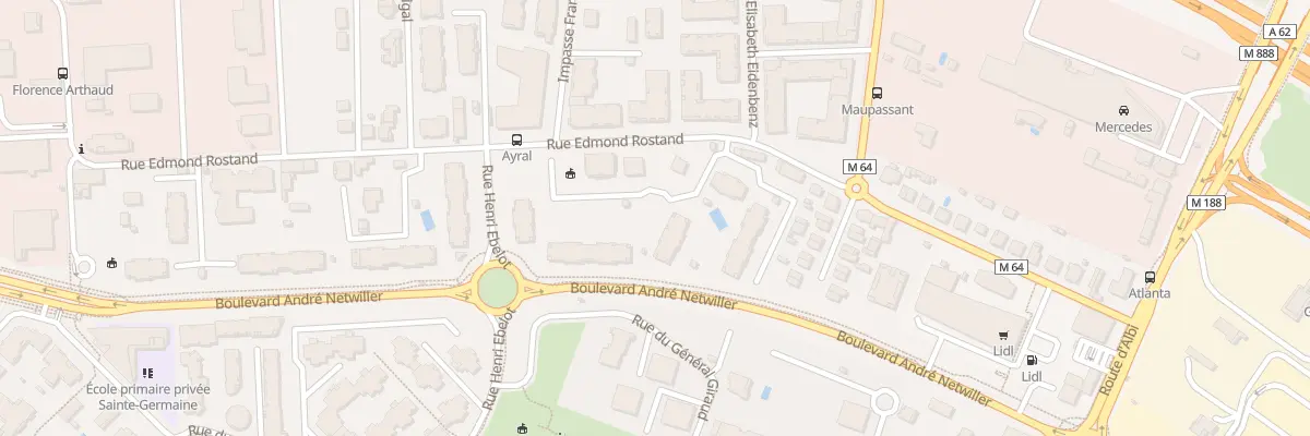 Plan du 35 Rue Edmond Rostand à Toulouse
