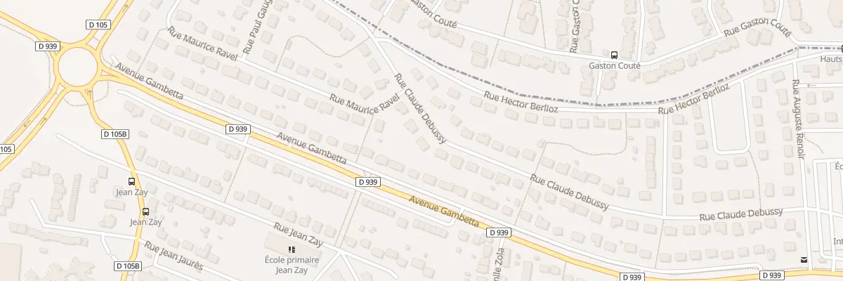 Plan du 75 Rue Claude Debussy à Mainvilliers