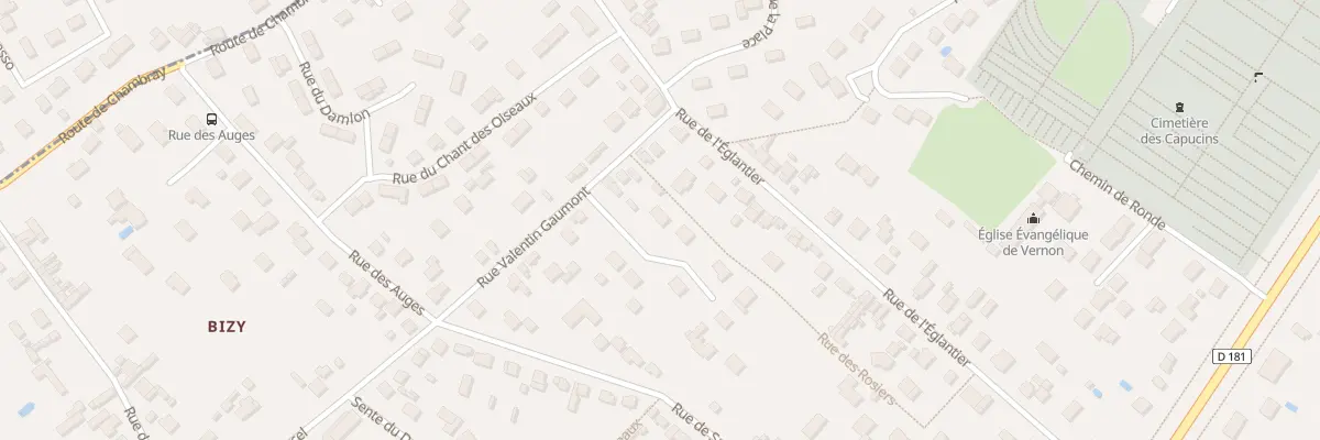Plan du 15A Rue Valentin Gaumont à Vernon