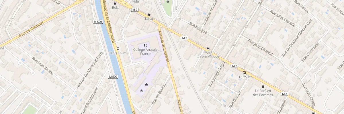 Plan du 7 Av de Lespinet à Toulouse