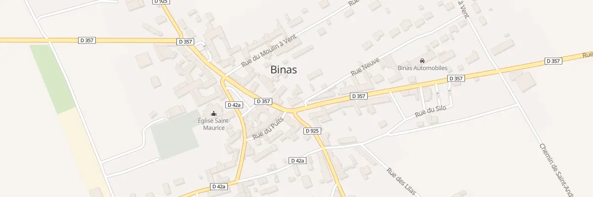 Plan du 1 Rue du Huit Mai 1945 à Binas