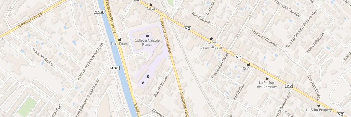 Plan du 11B Av de Lespinet à Toulouse