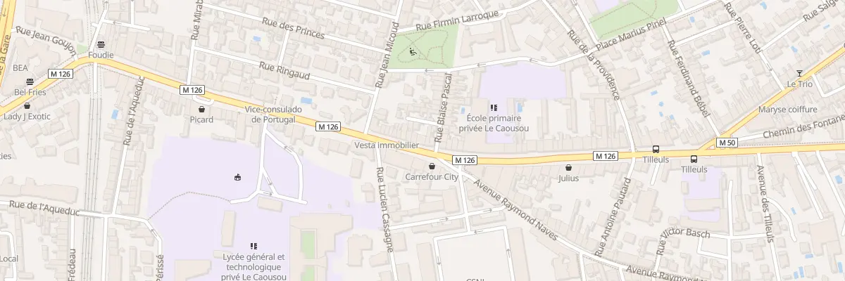 Plan du 63 Av Camille Pujol à Toulouse