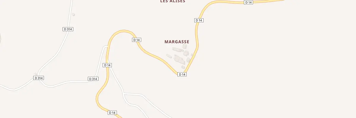 Plan du 14 Margasse à Durfort