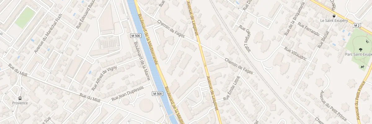 Plan du 26 Av de Lespinet à Toulouse