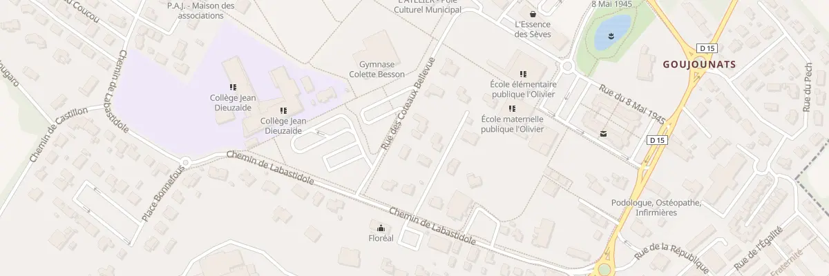 Plan du 2A Rue des Coteaux Bellevue à Pechbonnieu