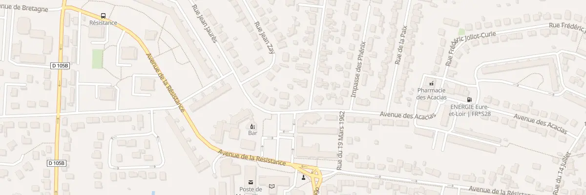 Plan du 1 Rue Emile Zola à Mainvilliers
