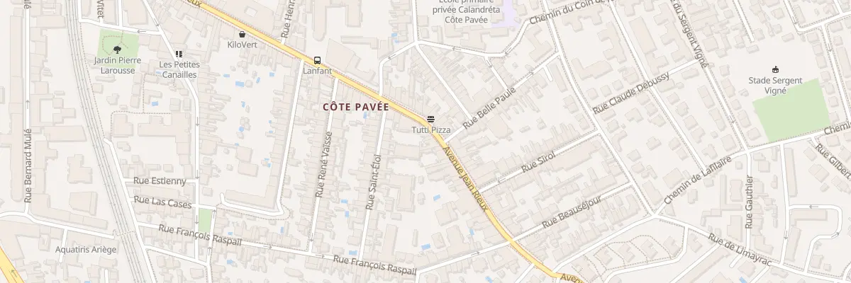Plan du 80 Av Jean Rieux à Toulouse