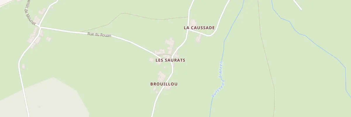 Plan du 5 Brouillou et Saurats Villa à Alzen