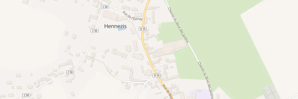 Plan du 25 Rue de Boursonne à Hennezis