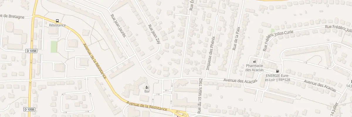 Plan du 7 Rue Emile Zola à Mainvilliers