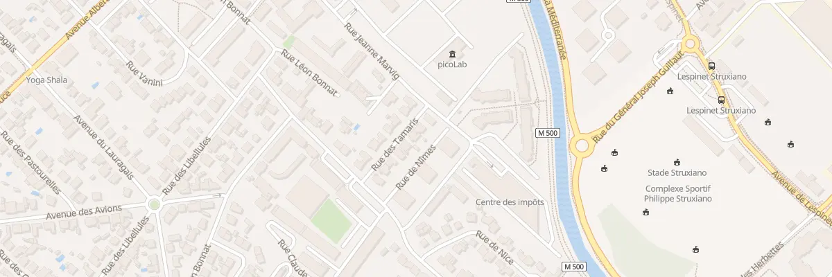 Plan du 12 Rue des Tamaris à Toulouse