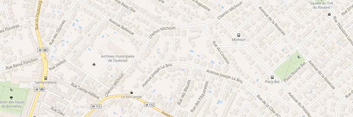 Plan du 32 Av Joseph le Brix à Toulouse