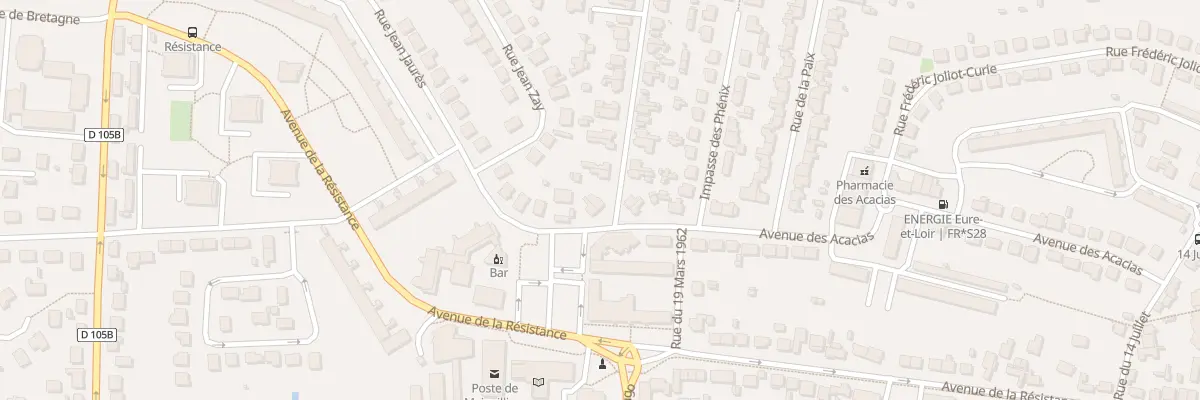 Plan du 3 Rue Emile Zola à Mainvilliers