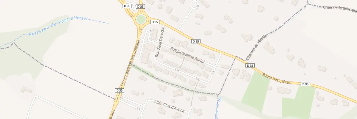 Plan du 9 Rue Jacqueline Auriol à Pechbusque