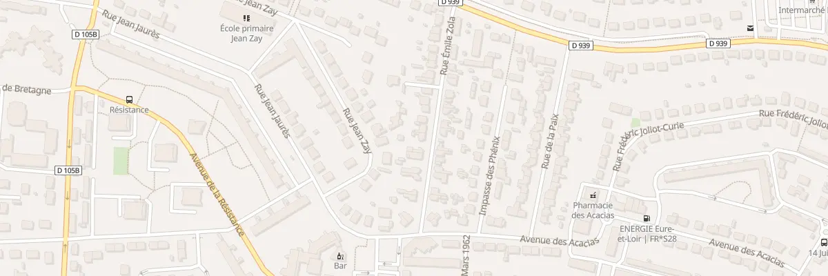 Plan du 17 Rue Emile Zola à Mainvilliers