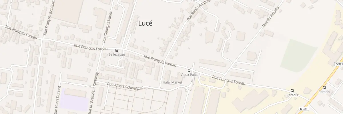 Plan du 93 Rue Rene Langlois à Lucé