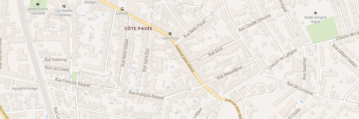 Plan du 96 Av Jean Rieux à Toulouse