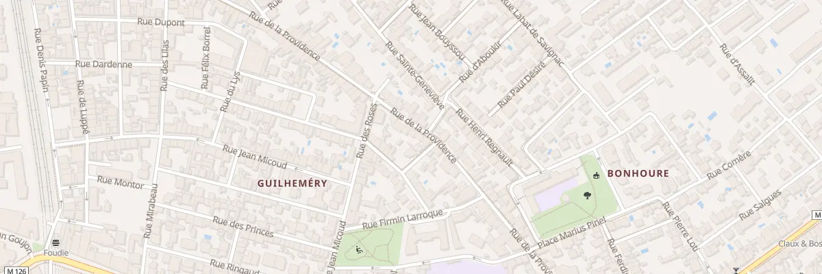 Plan du 100 Rue de la Providence à Toulouse