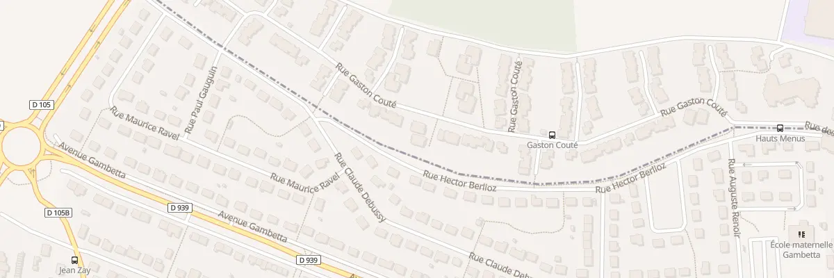 Plan du 55 Rue Gaston Coute à Chartres
