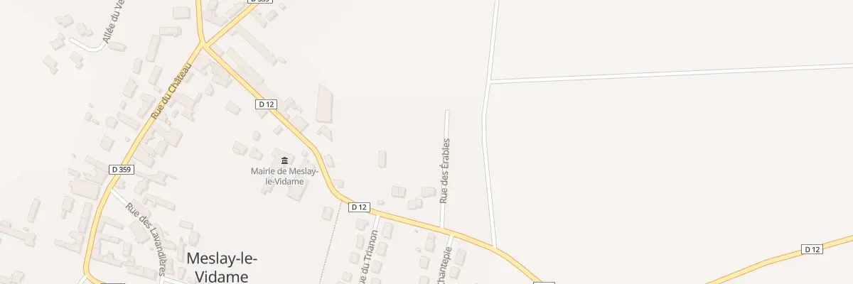 Plan du 1 Rue des Erables à Meslay-le-Vidame