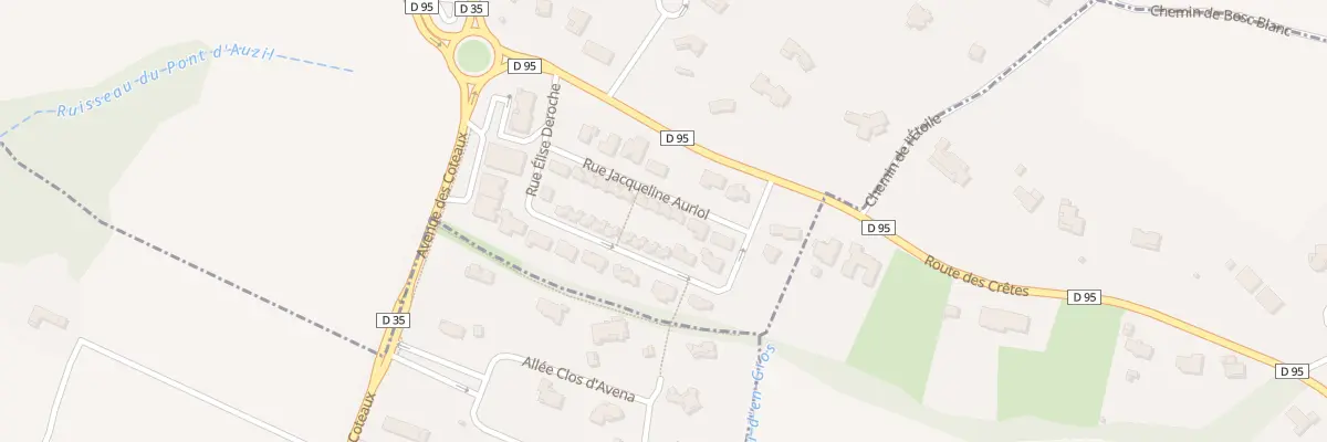 Plan du 17 Rue Jacqueline Auriol à Pechbusque