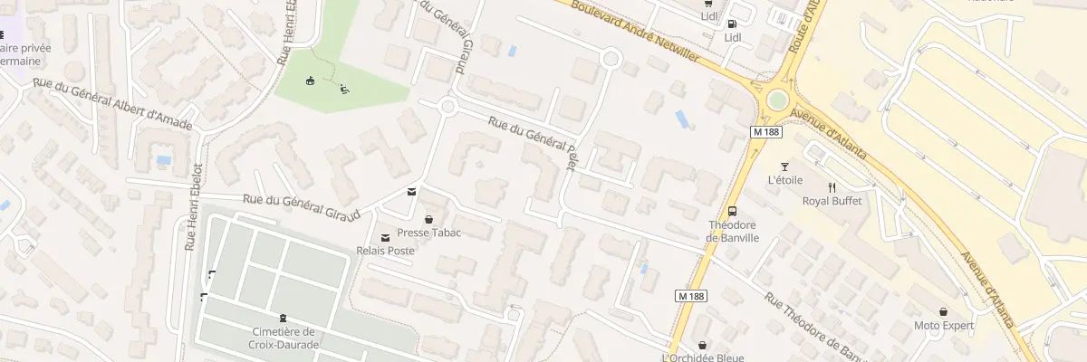 Plan du 9 Rue du General Pelet à Lanta