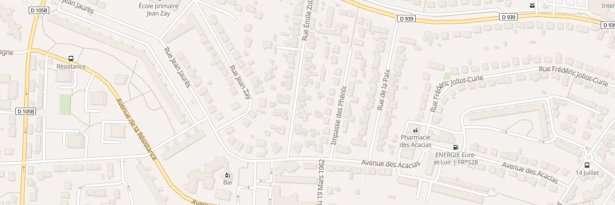 Plan du 14 Rue Emile Zola à Mainvilliers