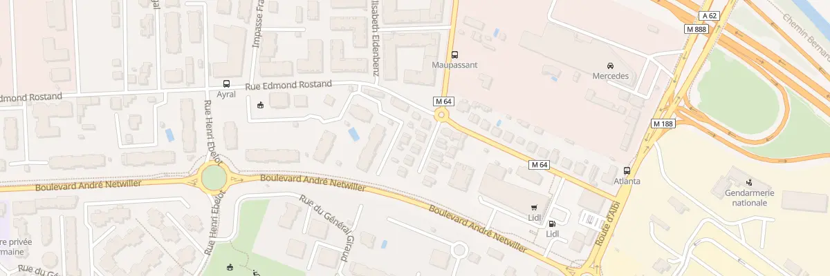Plan du 6 Rue Guy de Maupassant à Toulouse
