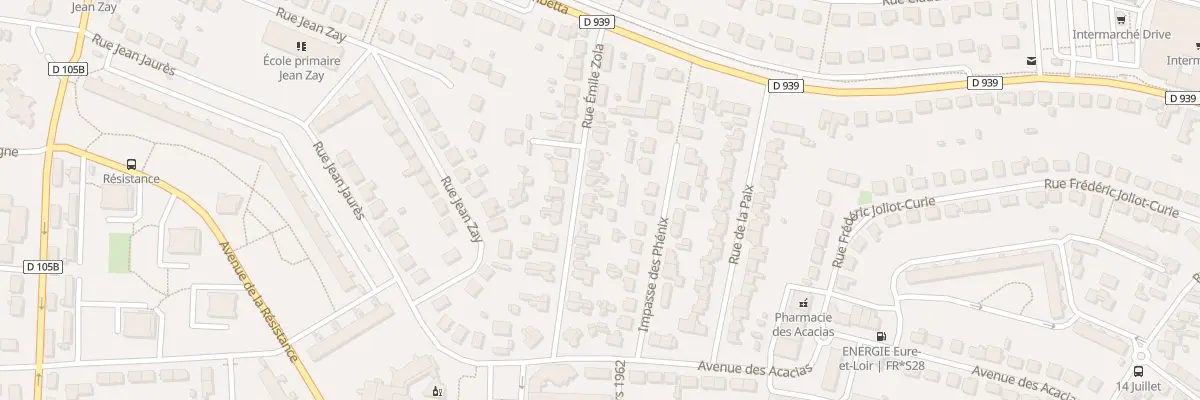 Plan du 20 Rue Emile Zola à Mainvilliers