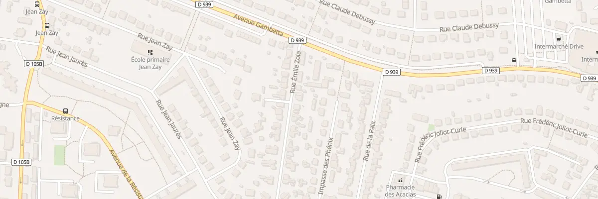 Plan du 28 Rue Emile Zola à Mainvilliers