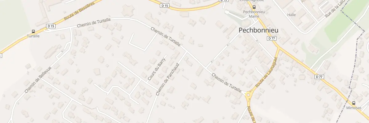 Plan du 1 Che de Panchaud à Pechbonnieu