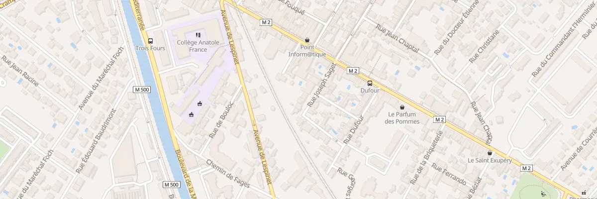 Plan du 5 Rue Joseph Saget à Toulouse